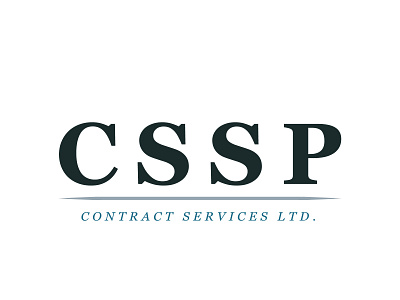 CSSP Contract Services Logo Design branding design graphic design icon illustrator logo logo design minimal typography vector