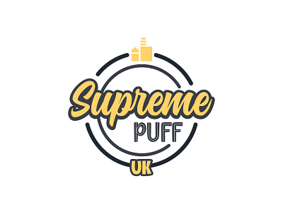 Supreme Puff UK Logo Design branding design graphic design illustrator logo logo design minimal typography vector website