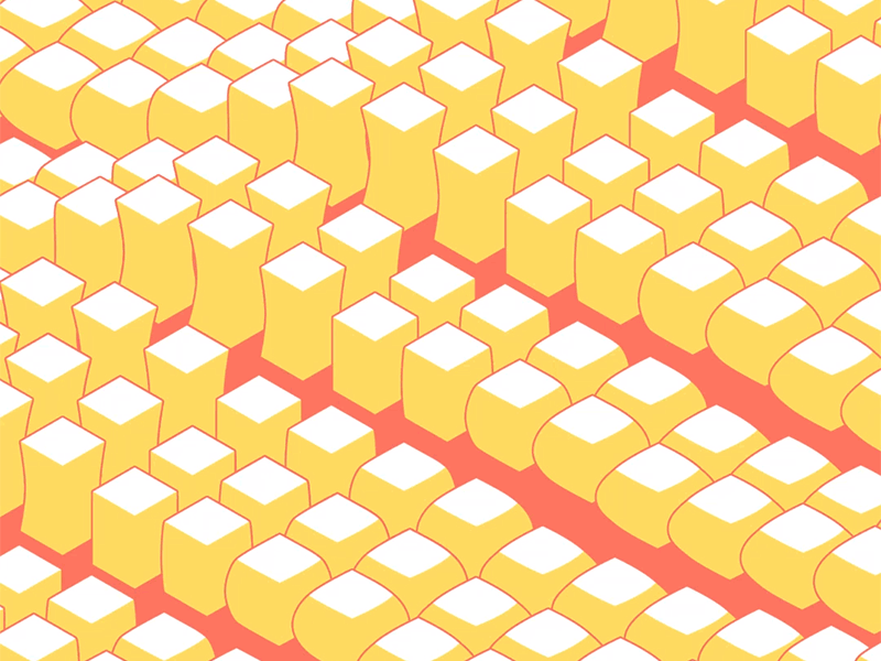 Cubes 2 3d animation cube cubes equalizer gif isometric loop motion motion design wave wip