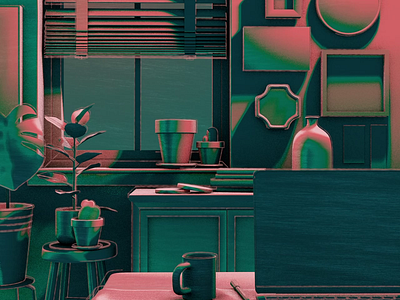 Room 3d animation cinema 4d motion graphics