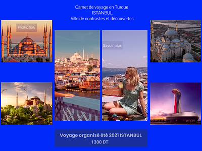 ISTANBUL banner design banniére istanbul promotion voyage