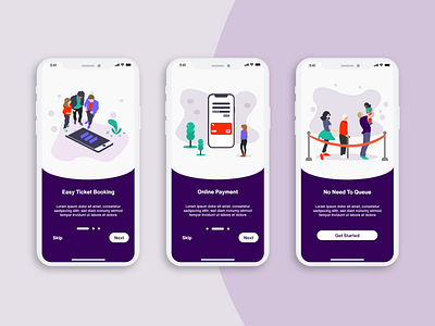 Onboarding - Movie Ticket Booking App mobile app mobile app design mobile ui movie app onboard onboarding onboarding illustration onboarding screen onboarding ui ticket app ticket booking ui ui ux ui design