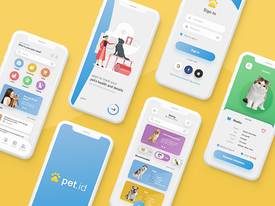 PET.ID - Pet care app UI