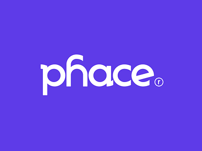 logo | phace® identity brand branding contemporary custom happy identity logo logo design phace playful purple rounded sans serif type typography white wordmark