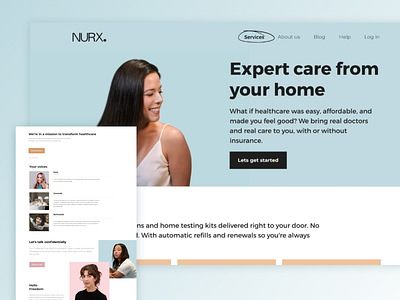 Nurx.com home page