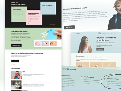 Nurx.com home page banner clean colors fun grid gridsite header list minimal productsite startup typography webdesign website