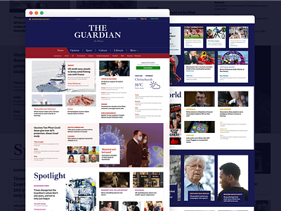 The Guardian home page article blog design clean design figma grid gridsite guardian information architecture lists magazine news site newspaper photogrid simple typography ui webdesign website