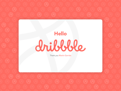 Hi Dribbble!