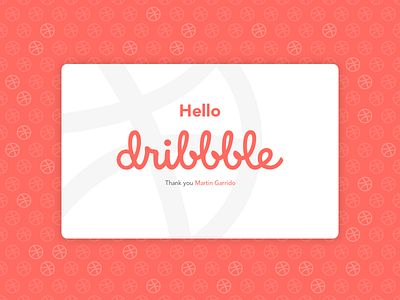 Hi Dribbble! dribbble hello dribbble invite