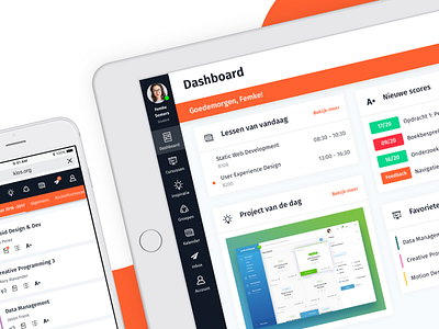 KIOS - Learning Management System (pt. 2) dashboard education ipad iphone learning management system lms responsive school thesis ui ux web app
