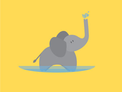 Elephant elephant water