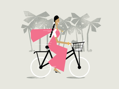 Saree Biker bike illustration india saree woman