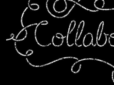 Collaborate collaborate lettering mono weight script typography