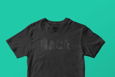 Hackathon buildings finance hack hackathon illustration monoweight san francisco shirt