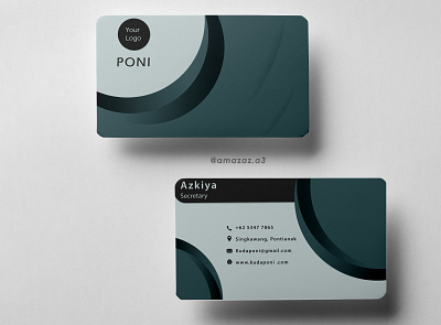 Poni Luxury - Business Card business card illustration luxury luxury business card minimalist
