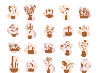 Flower Pot - Icon set