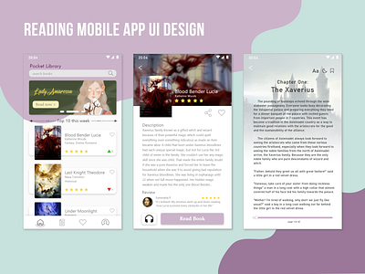 Reading Mobile App UI Design