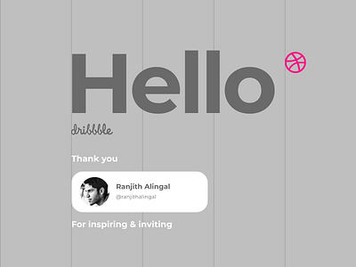 Hello Dribbble!