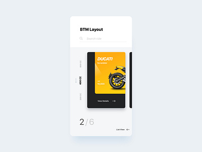 Rental App android app clean design minimal type typography ui ux web