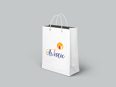 Logo and Shopping Bag Design branding design graphic design icon illustration logo typography vector