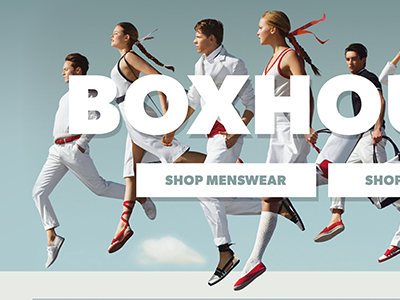 Fashion store homepage banner