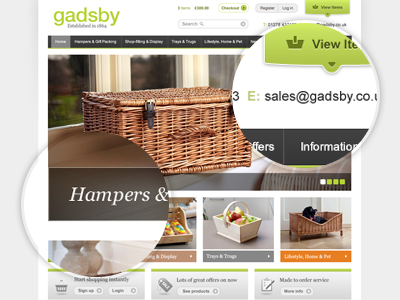 Gadsby e commerce web design website