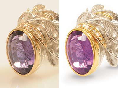 Touch up before and after image editing jewellery photoshop touch up