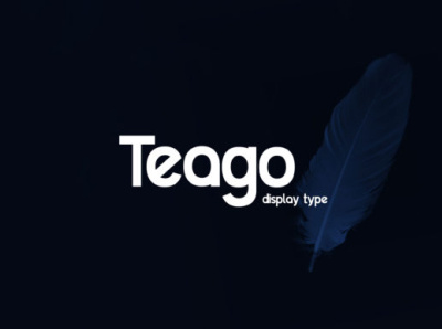 Teago Font advertisement app branding display font display typeface extumus font font design fonts fonts.com minimal modern typeface typography ui ux vector web