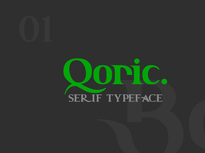 Qoric Font branding cute display display font elegant fashion logologo type poster serif serif font stylistic font