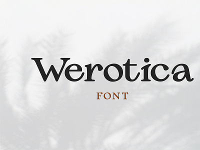Werotica Font branding display font font to write fonts free font free fonts new font serif serif font typography website werotica werotica font