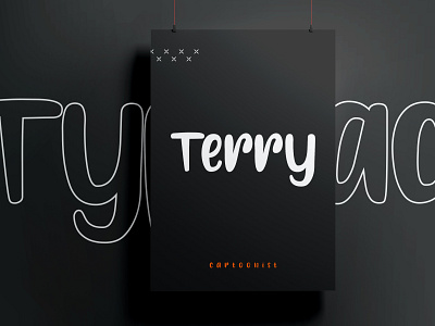 Terry Font branding creative font display font minimal font terry terry typeface trending font typography web font