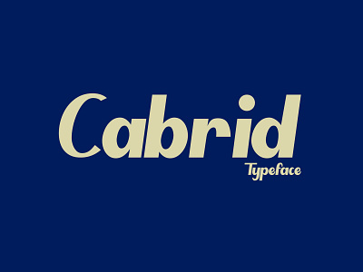 Cabrid Typeface branding branding font cabrid cabrid font design font font for web free font logo new font trending font typography web