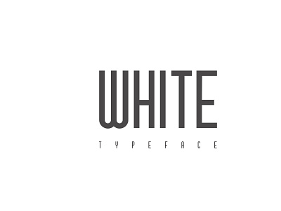 White Typeface