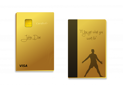 Gold plated metal card design branding debitcarddesign design graphic design metalcard minimal uiux