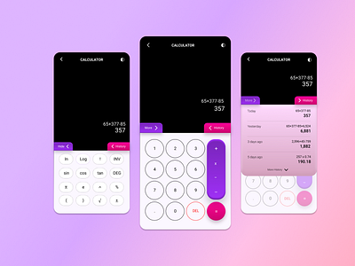 Basic Calculator Mobile UI