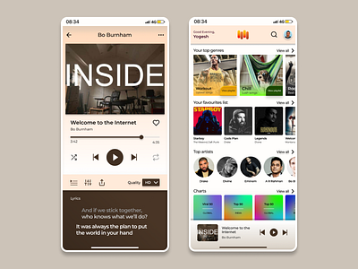 Music App Mobile UI branding dailyui design designprinciples figma gestaltprinciples graphic design logo materialguidelines minimal musicappui ui uidesign uimobileui uiux usabledesign