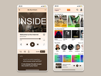 Music App Mobile UI