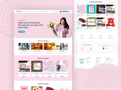 Oyewish Web Page app branding design graphic design illustration logo pink simple typography ui ui ux ux web design