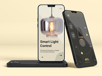 Smart Light Control APP animation app branding design figma graphic design illustration logo simple soft ui ui ux ux web design
