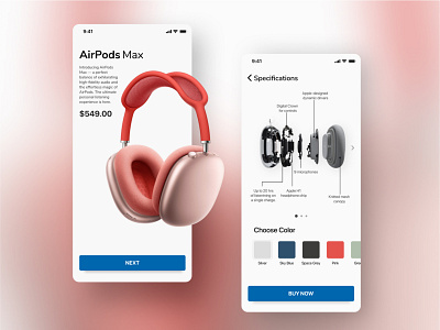 Airpods Max Store App Concept