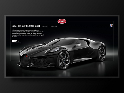 Bugatti web concept behance black brand bugatti clean colors design dribbble dribbble best shot exclusive illustration landingpage minimal product typography ui uidesign ux uxdesign web design