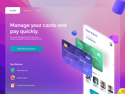 YouPay App Landing Page
