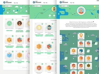 Mozilla: Project Discover badges clean education illustration layout mozilla discover site ui ux