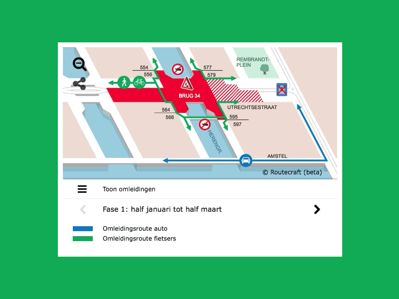 SVG Map Widget, Utrechtsestraat Map
