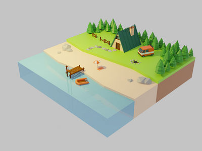 Low Poly Scene