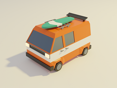 Low Poly Van