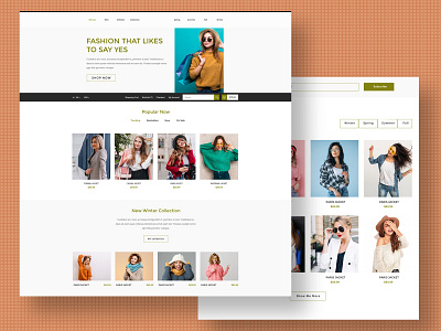 Online Women Fashion Store Design app clothing company design fashion app fashion design fashion store landingpage online shopping store shopping store website ui uidesign uiuxdesign uxdesign web design website websitedesign