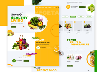 Grocery Shopping Website Design design grocery grocery shopping landingpage online shopping store ui uxdesign web design website websitedesign