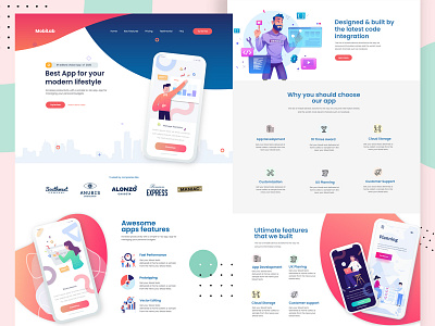 MobiLab - Mobile App Landing Page