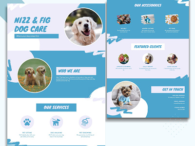 Nizz & Fig Dog Care Website Design